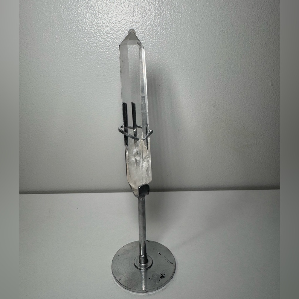 Clear Quartz Point with Stand